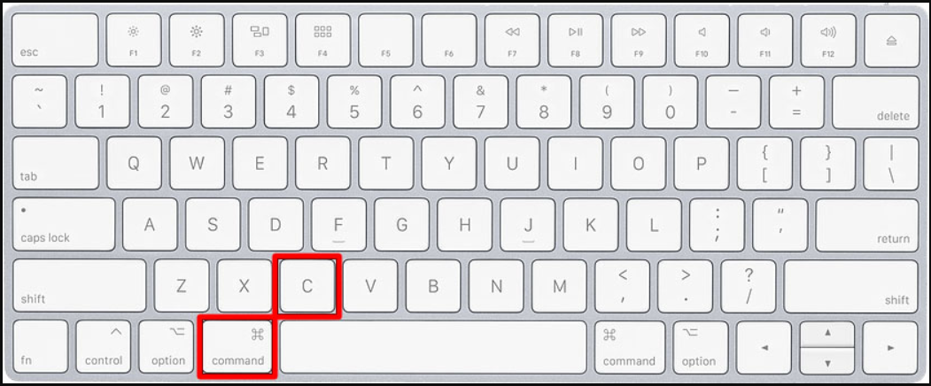 mac keyboard shortcuts for paste