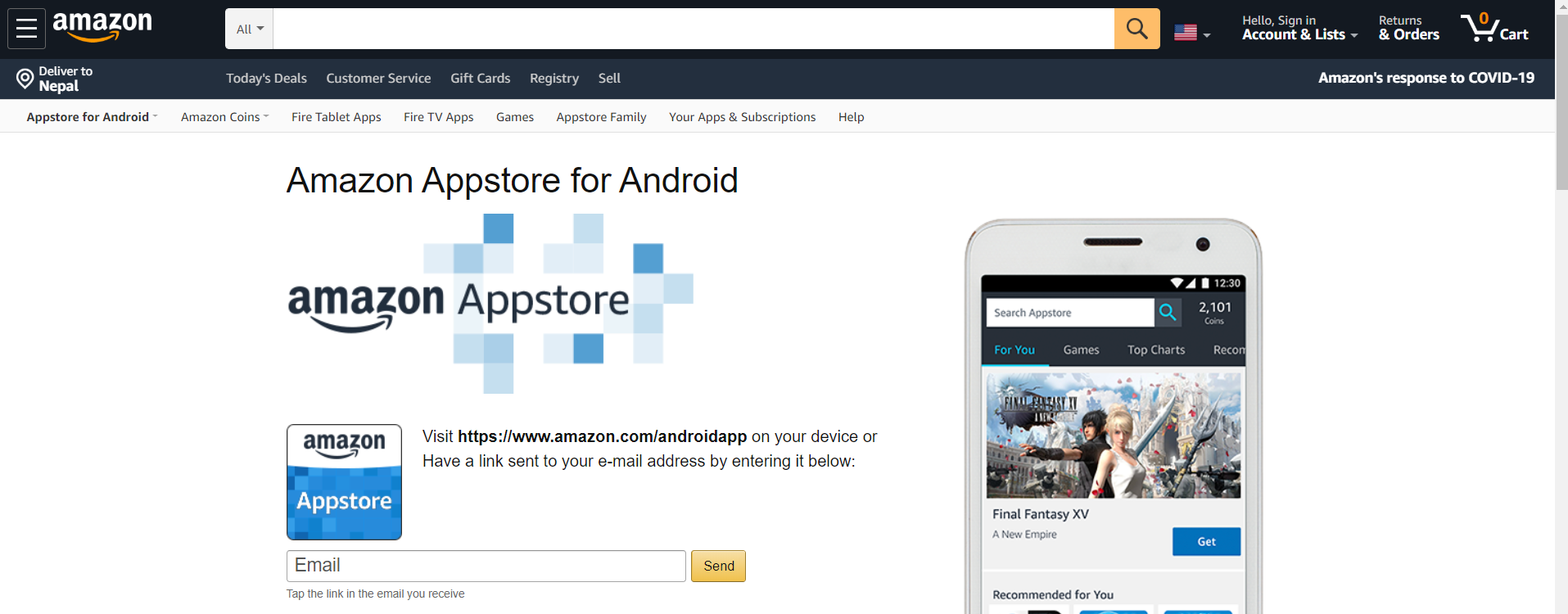 amazon app store for pc download