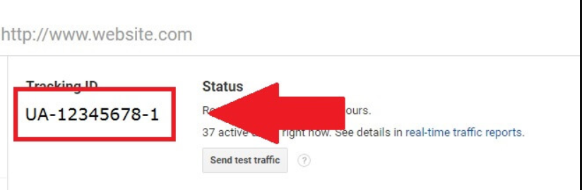 Google analytics tracking ID