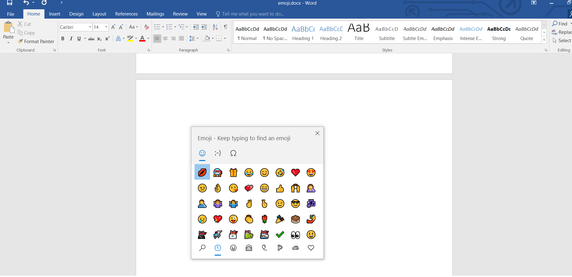 emoji microsoft word keyboard shortcuts