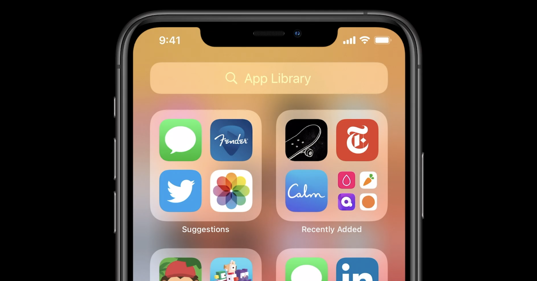 iOS 14 App Library and Interface